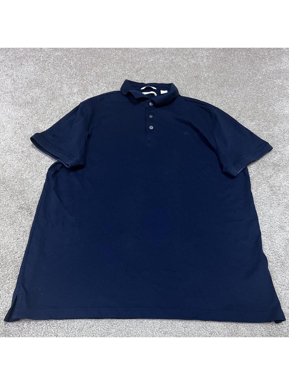 Calvin Klein Polo Men’s Blue Short Sleeve Size Medium